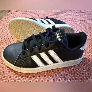 Adidas Kids Black and White Sneakers